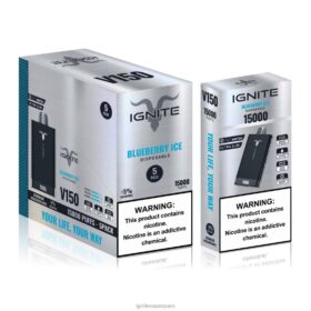 IGNITE V150 paquete de 5 bolígrafos vaporizadores hielo de arándanos 8TR6J82 Ignite España