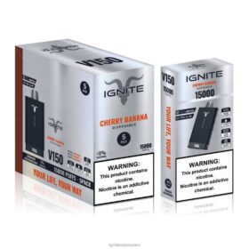 IGNITE V150 paquete de 5 bolígrafos vaporizadores plátano cereza 8TR6J83 Ignite Vape España