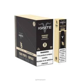 IGNITE V15 paquete de 10 bolígrafos vaporizadores limonada de arándanos 8TR6J99 Ignite Precio