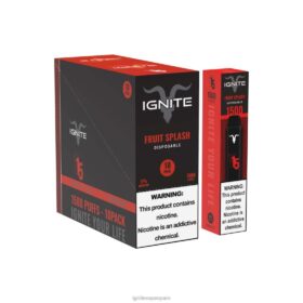 IGNITE V15 paquete de 10 bolígrafos vaporizadores salpicadura de fruta 8TR6J100 Ignite Vape Reseña