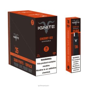 IGNITE V35 paquete de 10 bolígrafos vaporizadores hielo de cereza 8TR6J121 Ignite Vape Spain