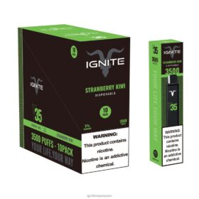 IGNITE V35 paquete de 10 bolígrafos vaporizadores kiwi fresa 8TR6J127 Ignite Tienda