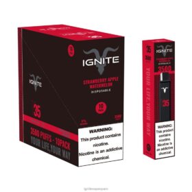 IGNITE V35 paquete de 10 bolígrafos vaporizadores sandía manzana fresa 8TR6J126 Ignite Vape Precio