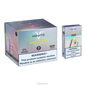 IGNITE V50 paquete de 10 bolígrafos vaporizadores frambuesa durazno 8TR6J147 Ignite Tienda