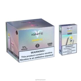 IGNITE V50 paquete de 10 bolígrafos vaporizadores hielo de plátano 8TR6J141 Ignite Vape Spain
