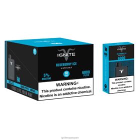 IGNITE V60 paquete de 10 bolígrafos vaporizadores hielo de arándanos 8TR6J13 Ignite Vape España