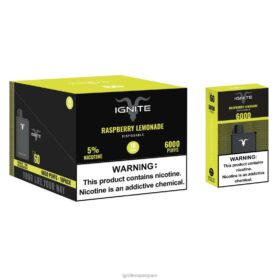 IGNITE V60 paquete de 10 bolígrafos vaporizadores limonada de frambuesa 8TR6J23 Ignite Vape España