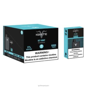 IGNITE V60 paquete de 10 bolígrafos vaporizadores menta helada 8TR6J20 Ignite Vape Reseña