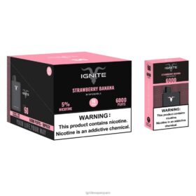 IGNITE V60 paquete de 10 bolígrafos vaporizadores plátano fresa 8TR6J27 Ignite Tienda