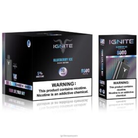 IGNITE V80 paquete de 10 bolígrafos vaporizadores hielo de arándanos 8TR6J54 Ignite Vape Madrid