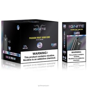 IGNITE V80 paquete de 10 bolígrafos vaporizadores kiwi agrio de maracuyá 8TR6J62 Ignite España