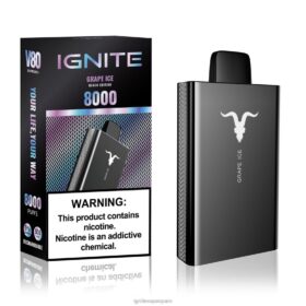 IGNITE V80 pluma vaporizador hielo de uva 8TR6J44 Ignite Vape Madrid